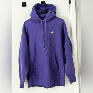 Vintage Champion Hoodie Sweatshirt Distressed